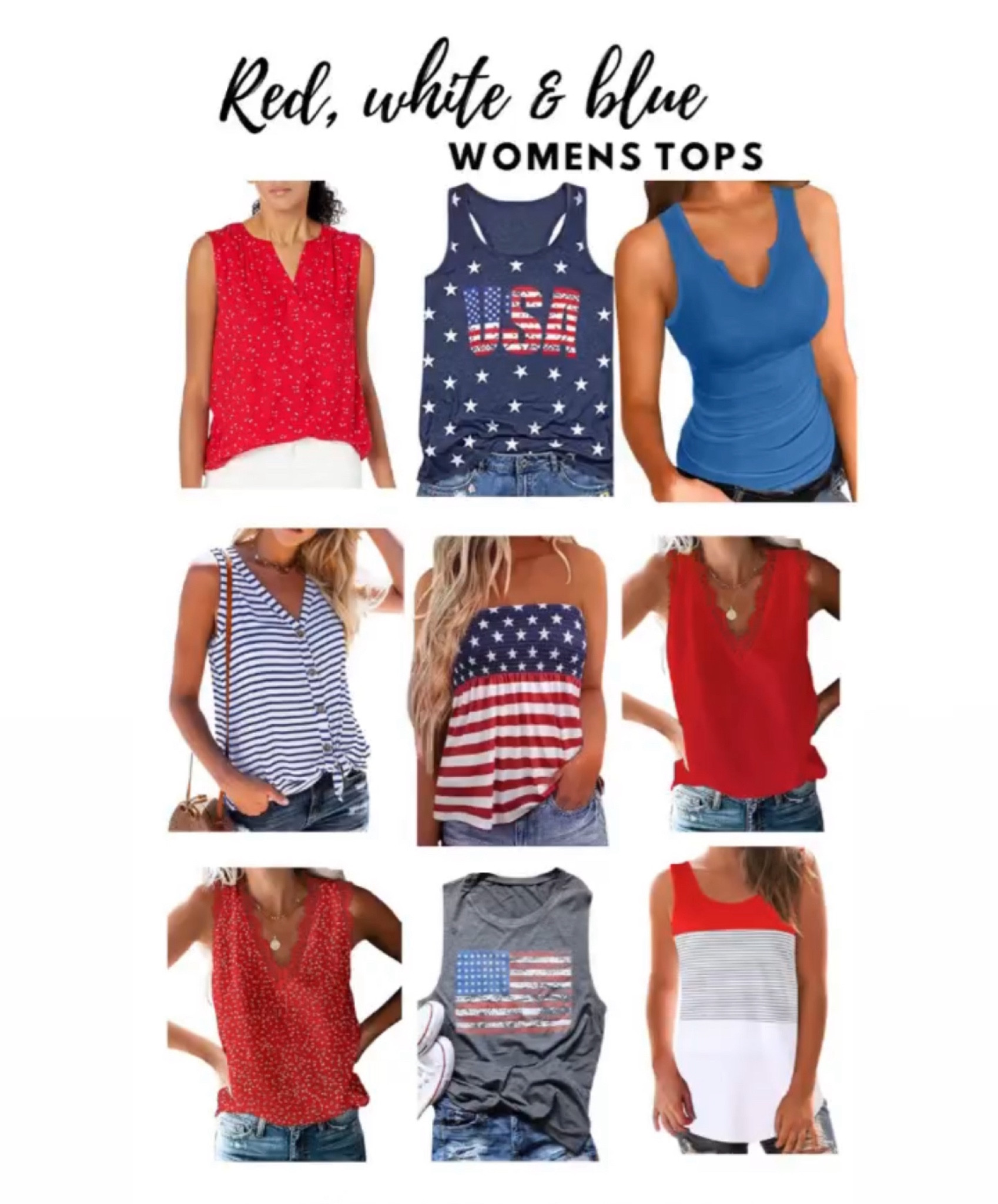 Patriotic outfits 


Red, white, blue 

#LTKFindsUnder50 #LTKMidsize #LTKSeasonal