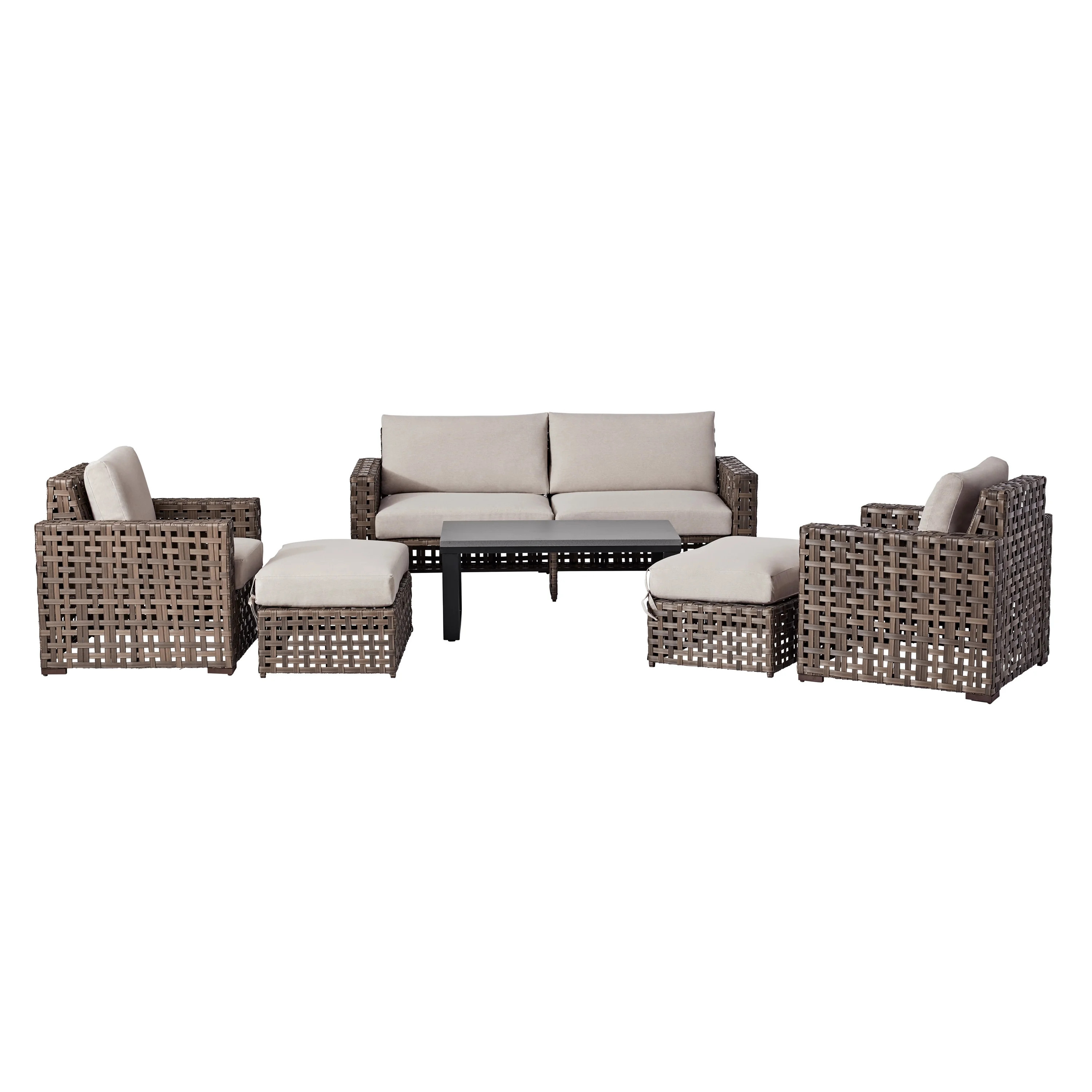 Better Homes & Gardens Open Contemporary Weave Conversation Set Box 2 of 2 | Walmart (US)