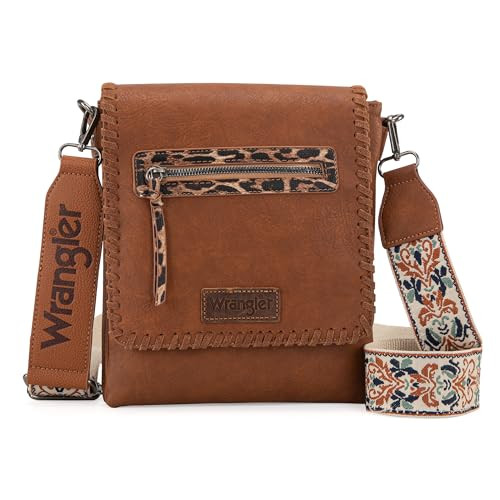 Wrangler Crossbody Bags for Women Vintage Hand Woven Shoulder Purse | Amazon (US)
