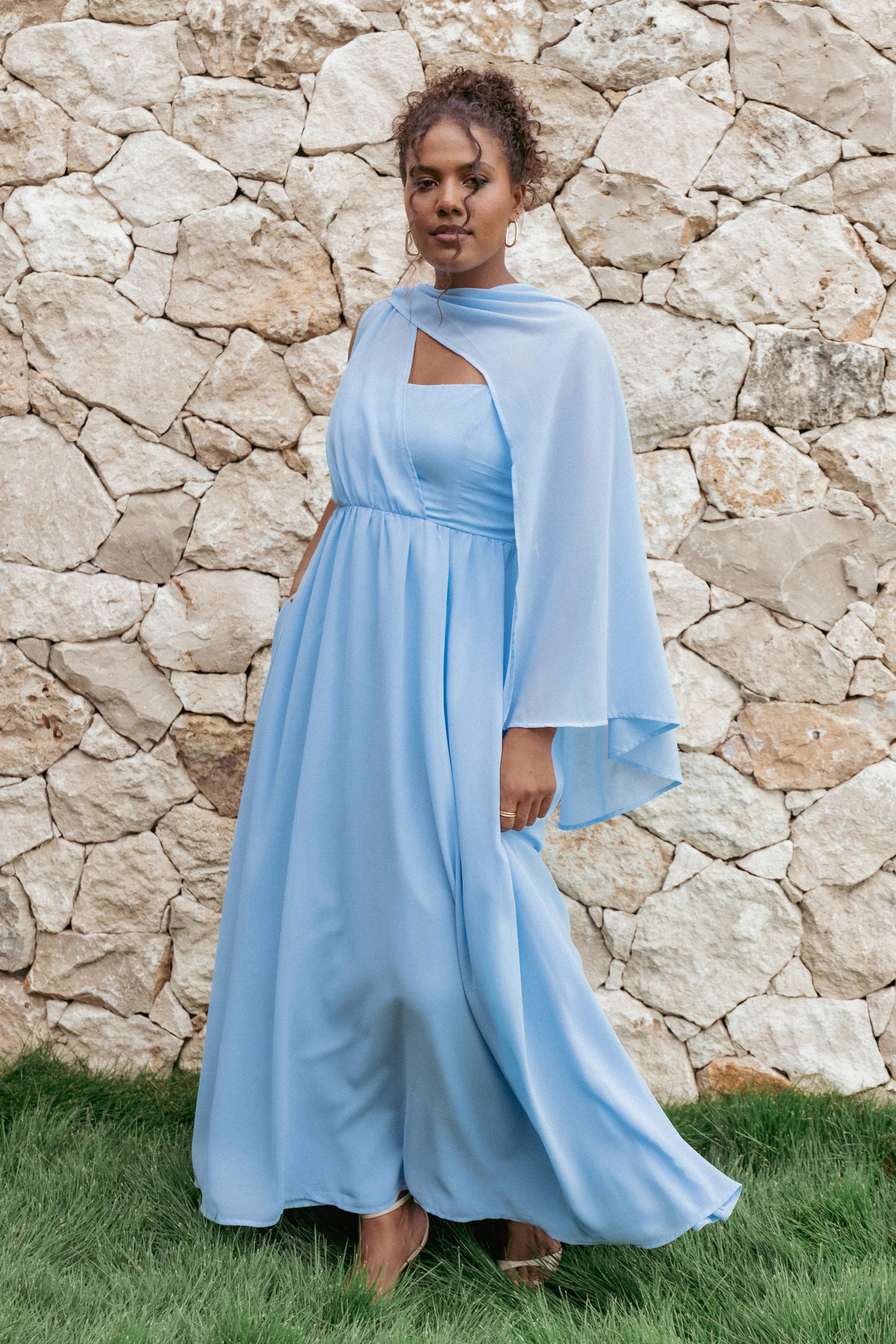 Darlee Maxi Dress - Cornflower Blue | Petal & Pup (US)