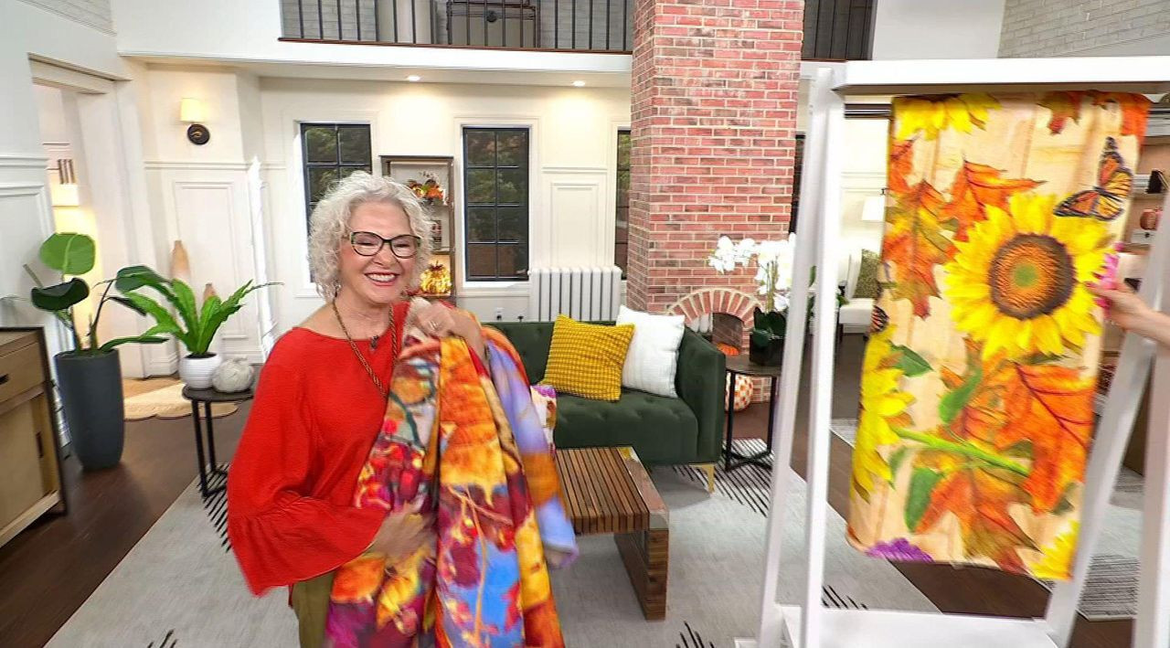 Giordano Brothers 60x70 Harvest Printed Throw by Berkshire - QVC.com | QVC