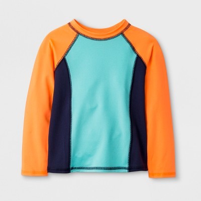 Toddler Boys' Long Sleeve Rash Guard - Cat & Jack™ Orange | Target