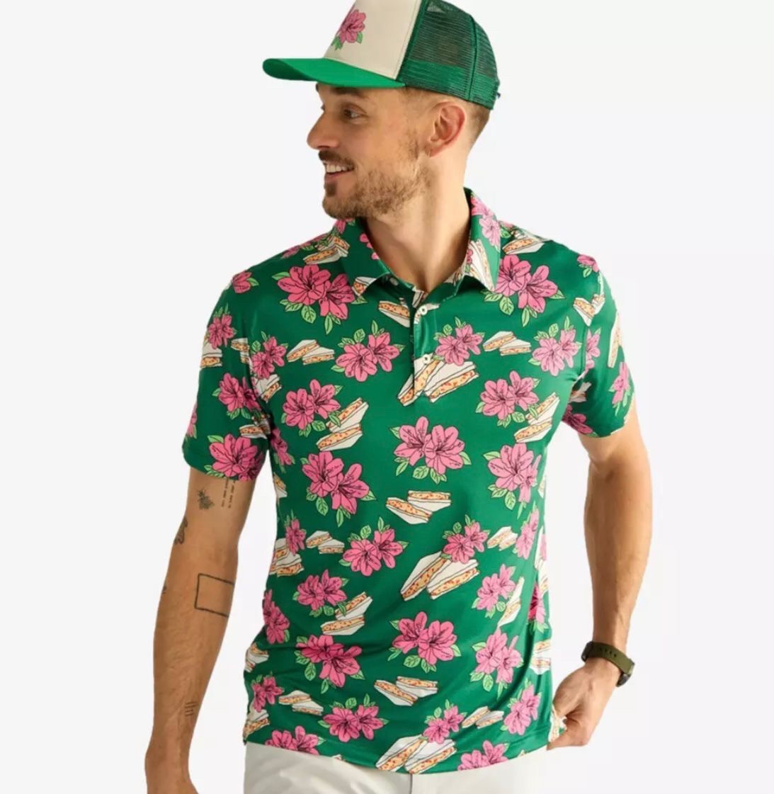 Chubbies Pimento Cheese Azalea Print Polo Shirt. Men green shirt. Men green print shirt. 


#LTKOver40 #LTKActive #LTKMens