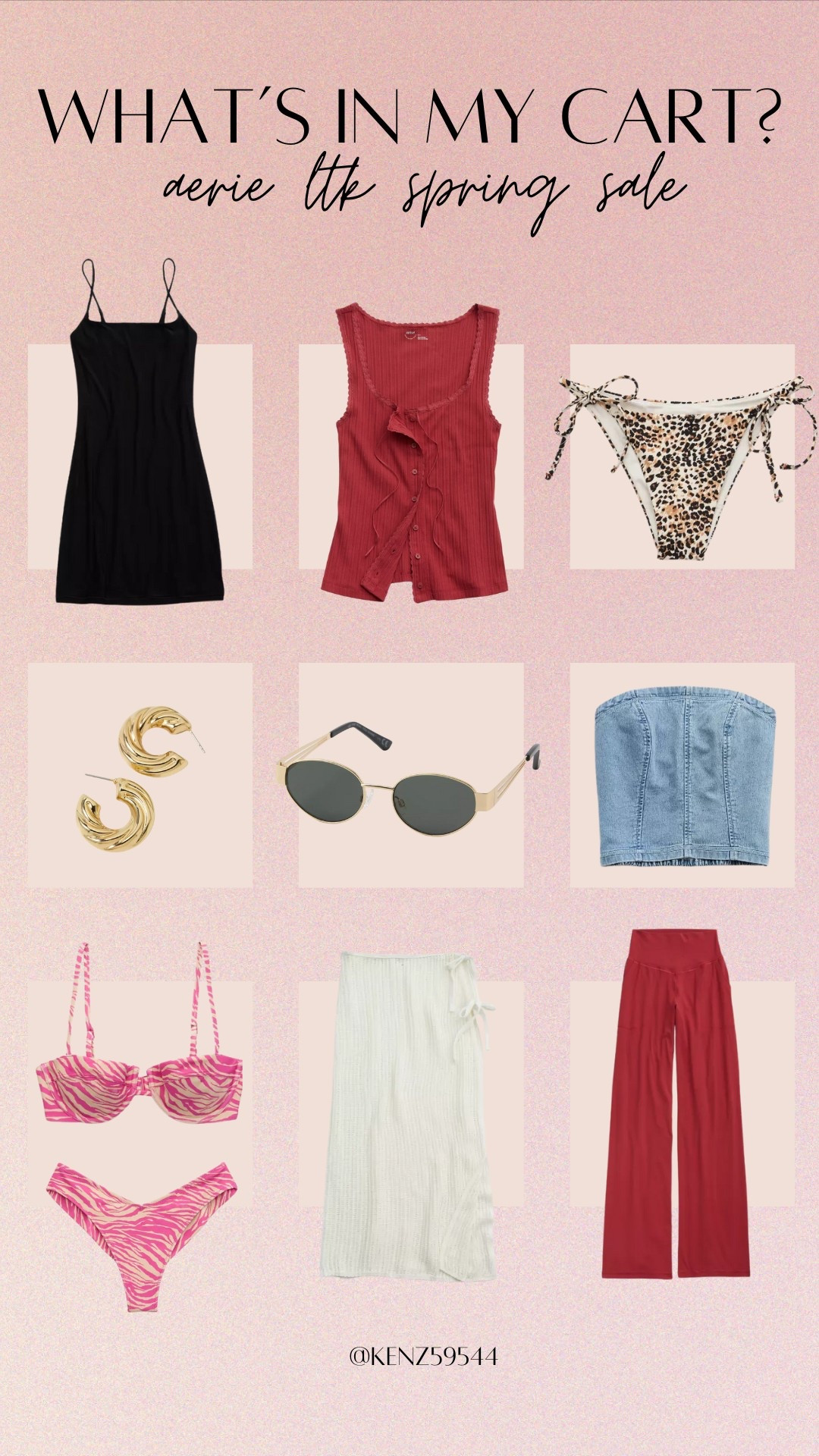 LTK spring sale what’s in my cart from aerie! 20% off site wide with code SPRINGLTK20 when you shop in the app :)

#LTKpartywear #LTKstyletip #LTKsale