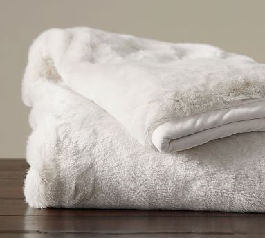 Faux Fur Alpaca Throws | Pottery Barn (US)