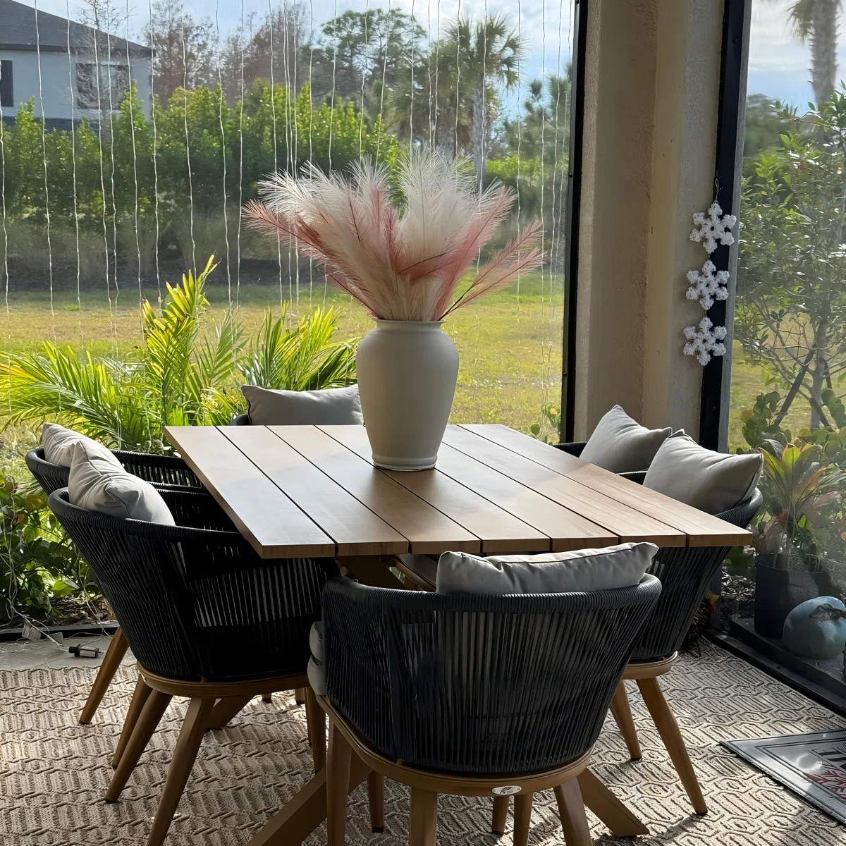 Wade Logan® Braylin 7 Pieces Patio Dining Sets All-weather Wicker Patio Furniture With Large Siz... | Wayfair North America