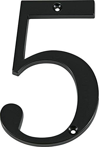 Distinctions 843140 Black Flush-Mount 4-Inch House Number 0 | Amazon (US)