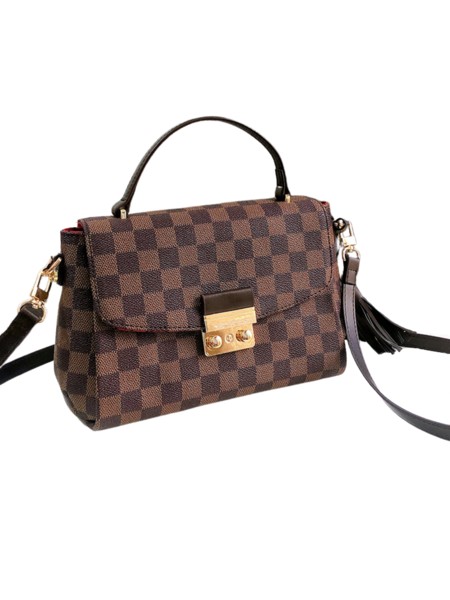 'Victoria' Canvas Checked Top Handle Bag (3 Colors) | Goodnight Macaroon