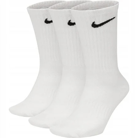 NikeDRI-FIT Everyday Cotton Cushioned Crew Training Socks with Sweat-Wicking Technology (3 Pair), White, S | Walmart (US)