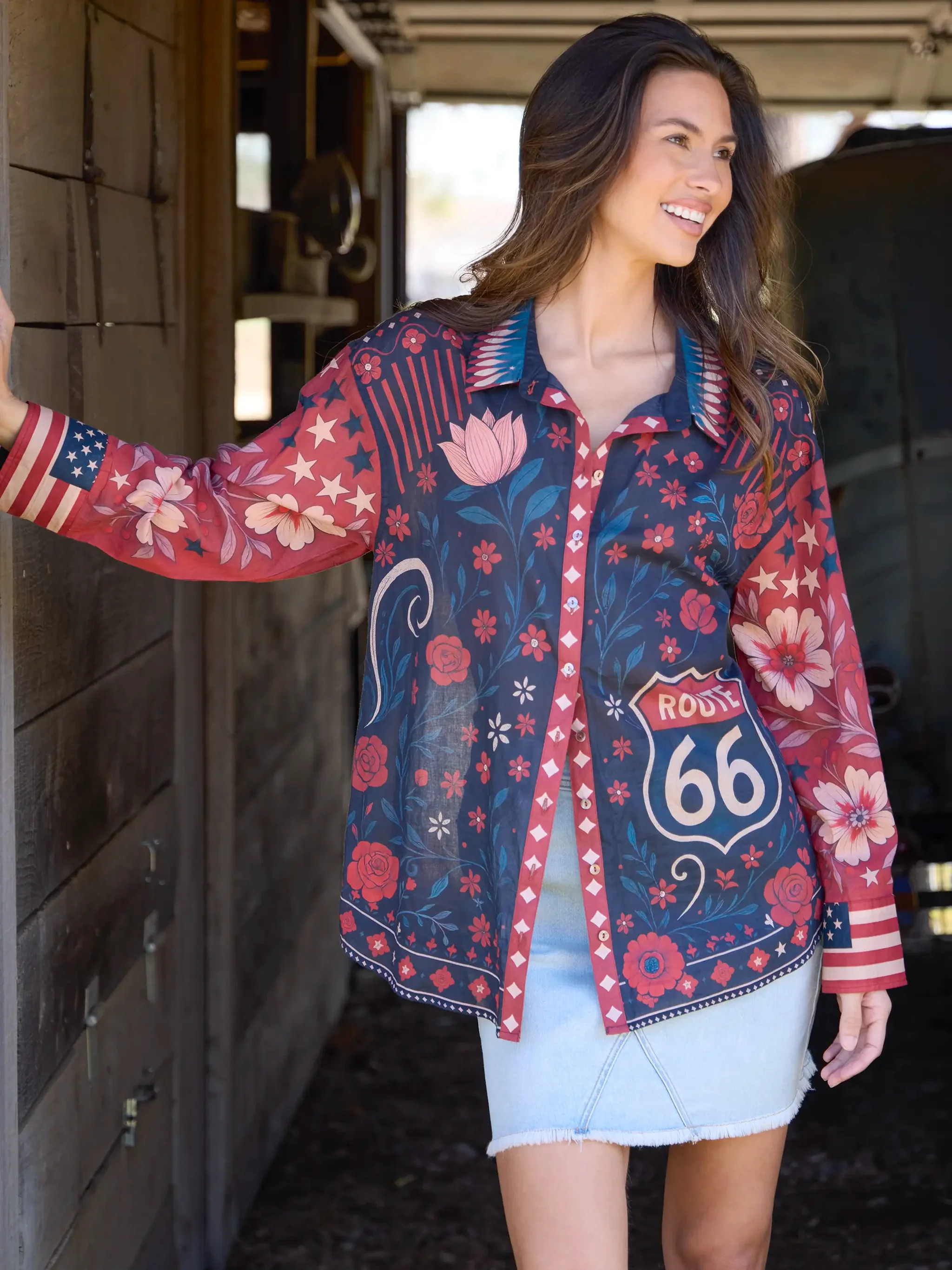 Barcelona Cotton Button Down | Natural Life
