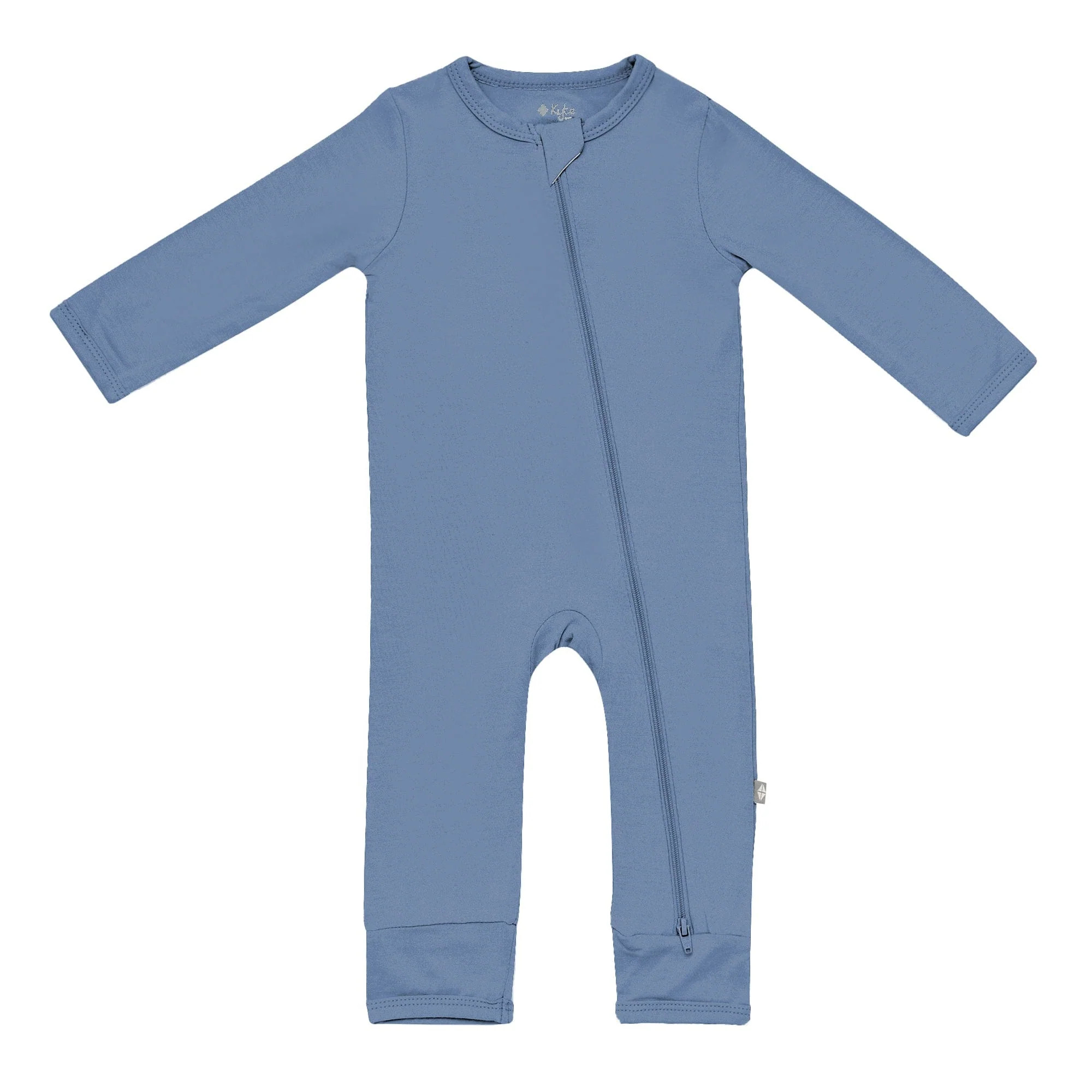 Zippered Romper in Steel | Kyte BABY