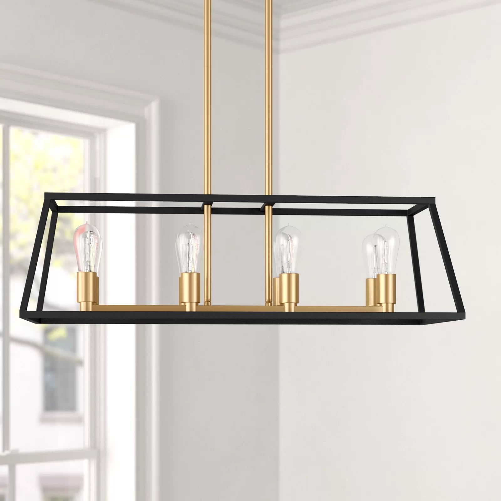 Mara 8 - Light Lantern Linear Pendant | Wayfair North America