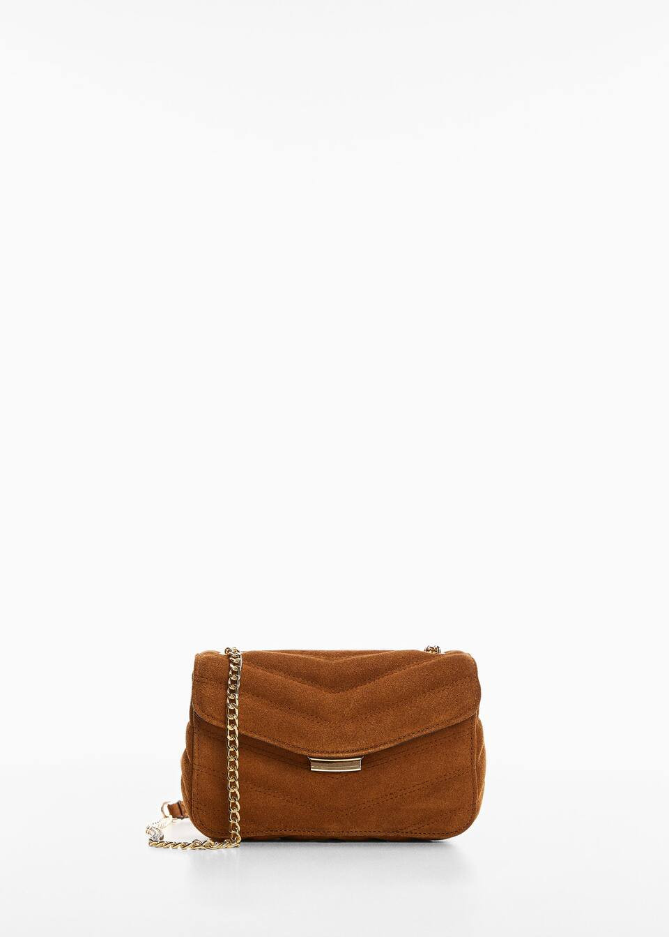 Quilted leather bag -  Women | Mango USA | MANGO (US)