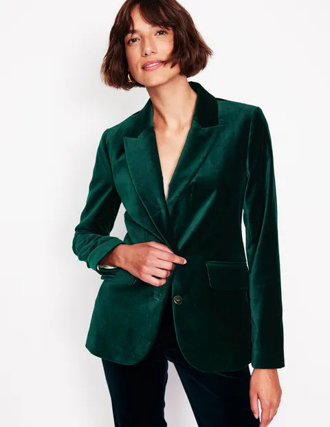 Marylebone Velvet Blazer | Boden UK