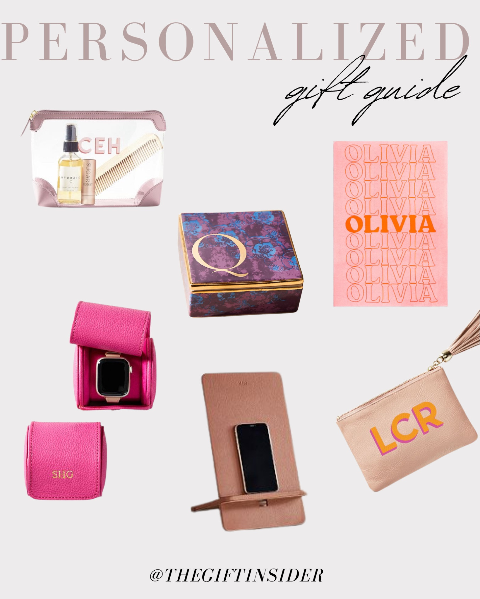 Personalized gifts for everyone on list 

Custom leather goods, personalized airplane cases, initial blankets, custom pouches 

#LTKGiftGuide #LTKSeasonal #LTKHoliday