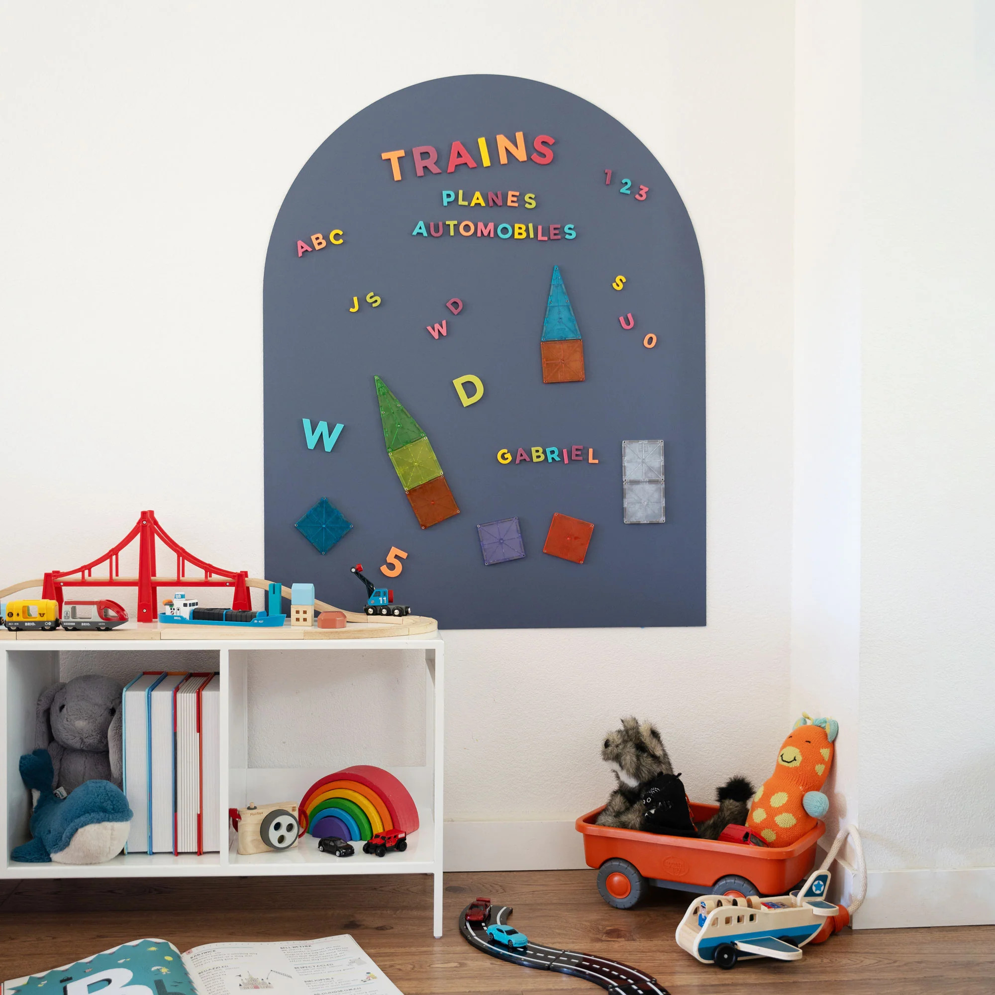 Arch Magnetic Wall Decal in Blue Slate | The Type Set Co.