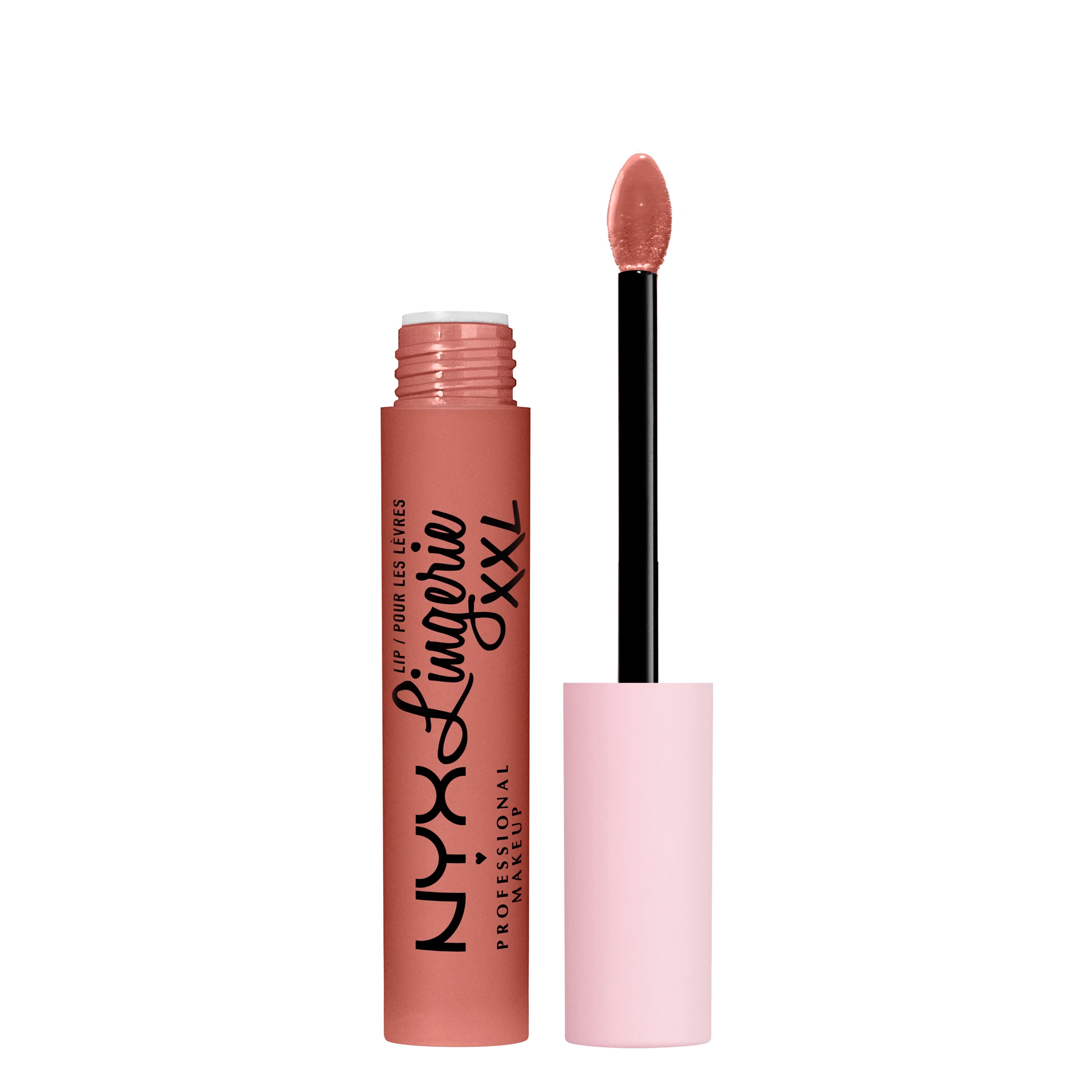 NYX Professional Makeup Lip Lingerie XXL Liquid Lipstick, Turn On, 0.13 fl. oz. - Walmart.com | Walmart (US)