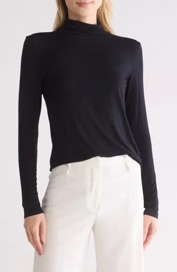 NORDSTROM RACK Long Sleeve Turtleneck Top in Black at Nordstrom Rack, Size Xx-Large | Nordstrom Rack