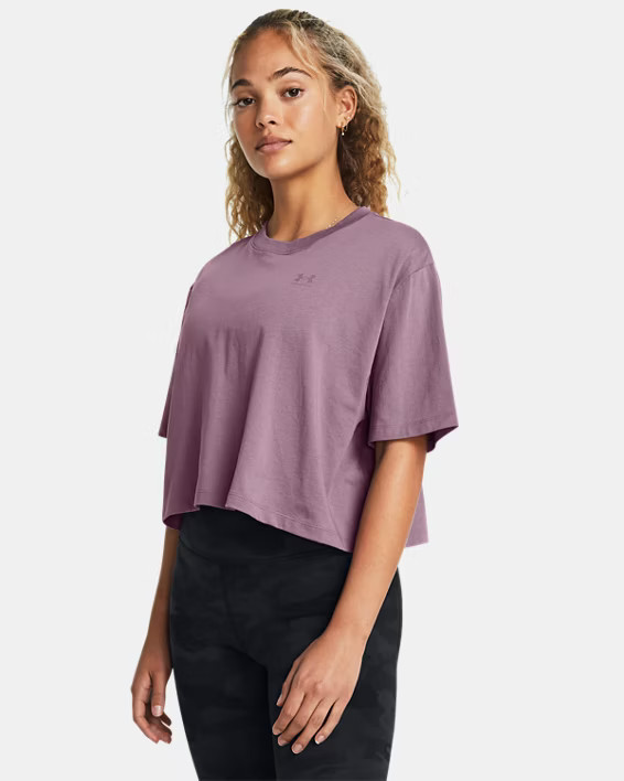 Under Armour Women's UA Boxy Crop Simple Short Sleeve | Under Armour (US)