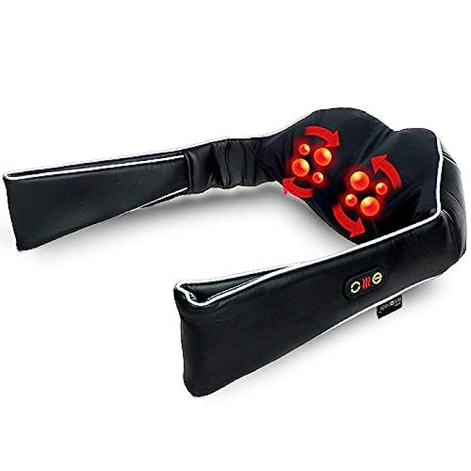 Neck & Shoulder Massager with Heat | Kneading Shiatsu Massage with Handles | Convenient Carry Handle | Amazon (US)