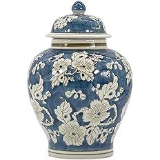 Galt International Blue and White Flower Chinoiserie Ginger Jar 12" w/Lid Ginger Jar, Tea Storage... | Amazon (US)