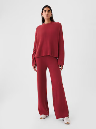 CashSoft Shaker-Stitch Sweater Pants | Gap (US)