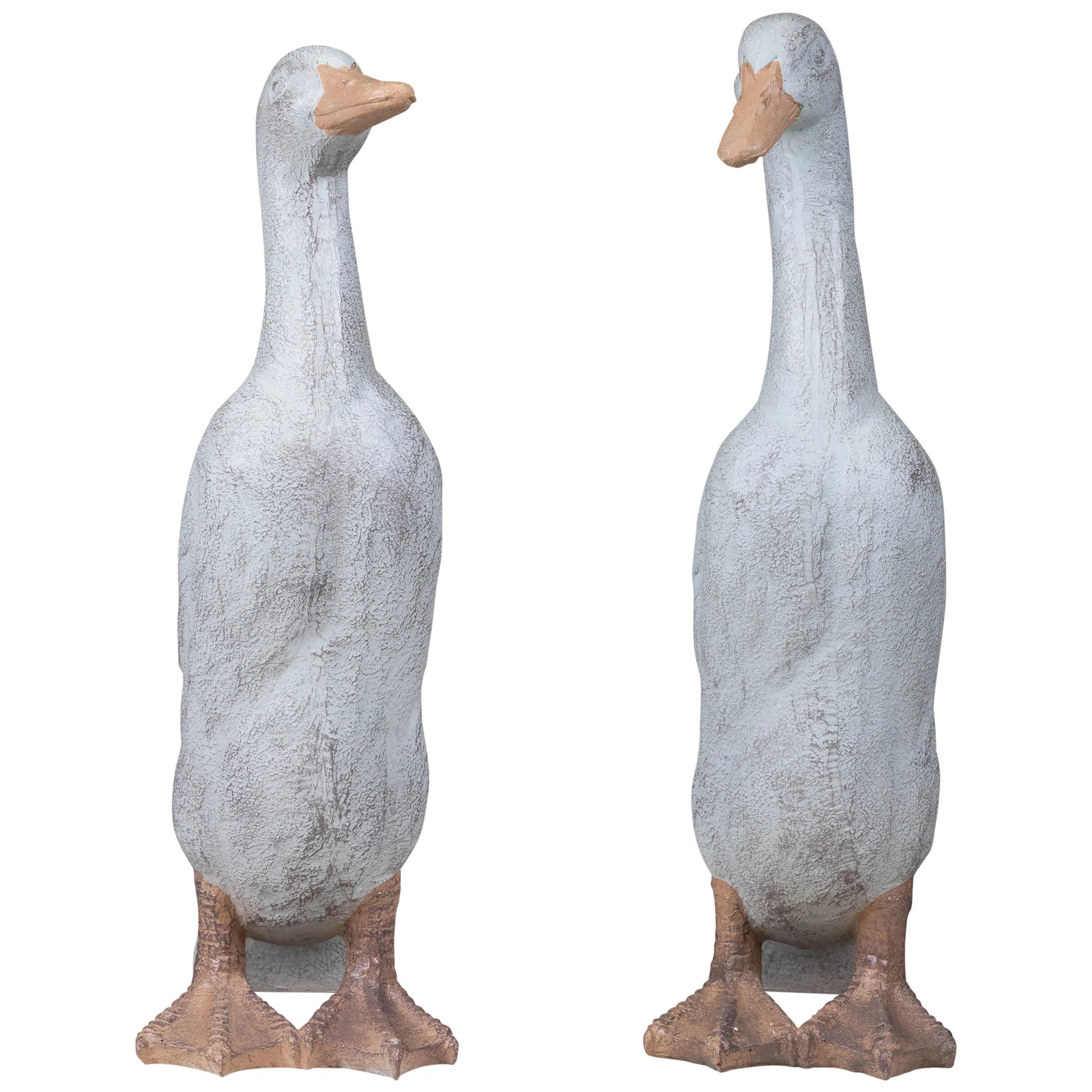 Ducks Outdoor Garden Statues - 17.25" - Set Of 2 | Wayfair North America
