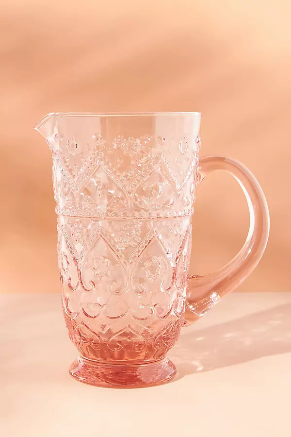 The Bombay Handblown Glass Pitcher | Anthropologie (US)