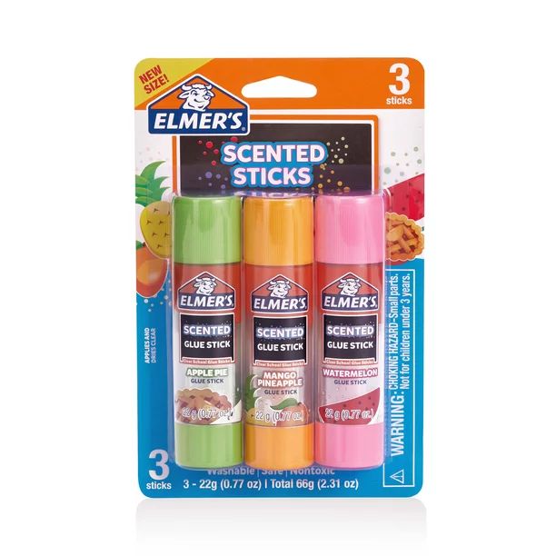 Elmer’s Scented Glue Sticks Variety Pack, 3 Count - Walmart.com | Walmart (US)