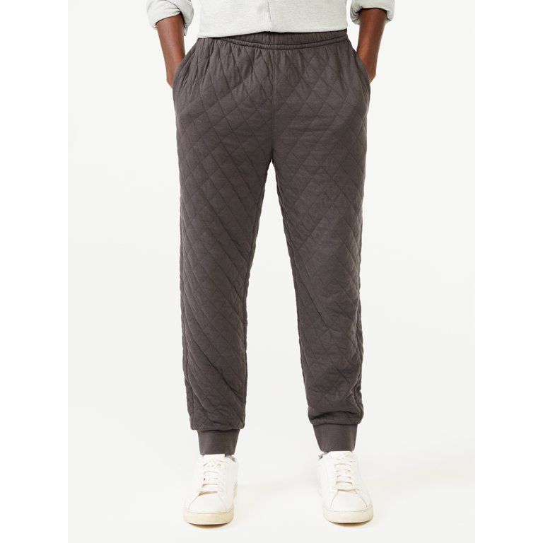 Free Assembly Men's Diamond Quilted Jersey Sweatpants - Walmart.com | Walmart (US)