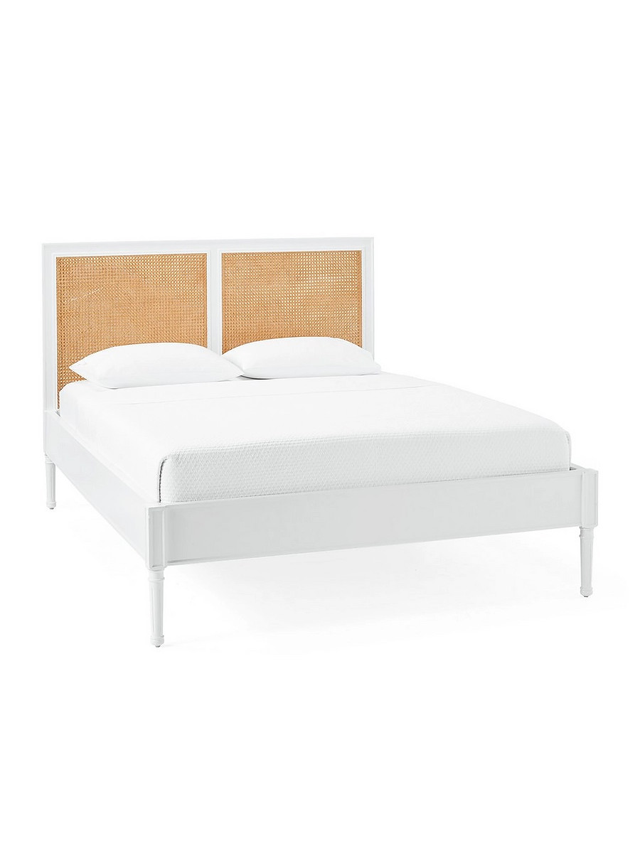 Harbour Cane Bed - White | Serena and Lily