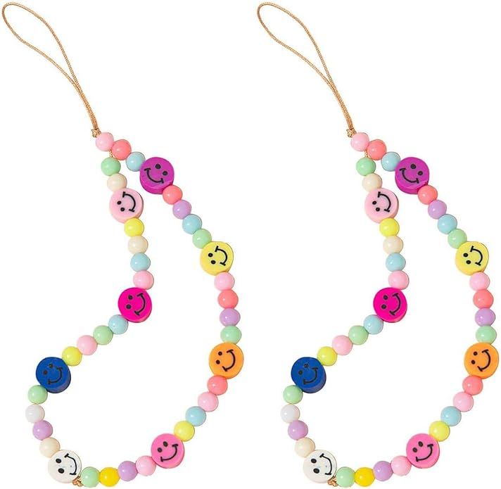 Beaded Phone Lanyard Strap Girly Style Fixed Beads Pearl Neck Lanyards | Amazon (US)