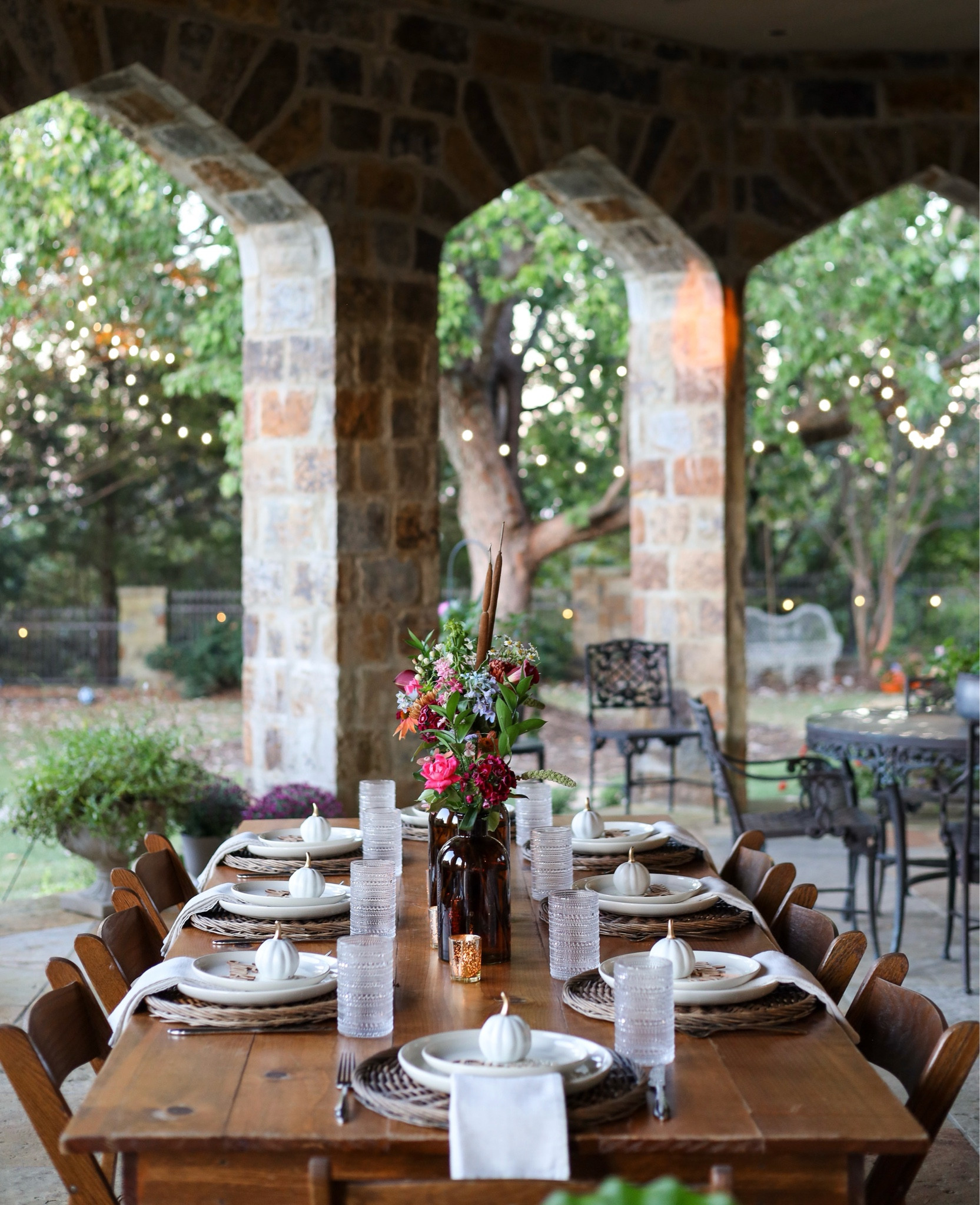 Fall decor, outdoor tablescape, alfresco table setting, outdoor table setting, fall tablescape #LTKhome

#LTKSeasonal