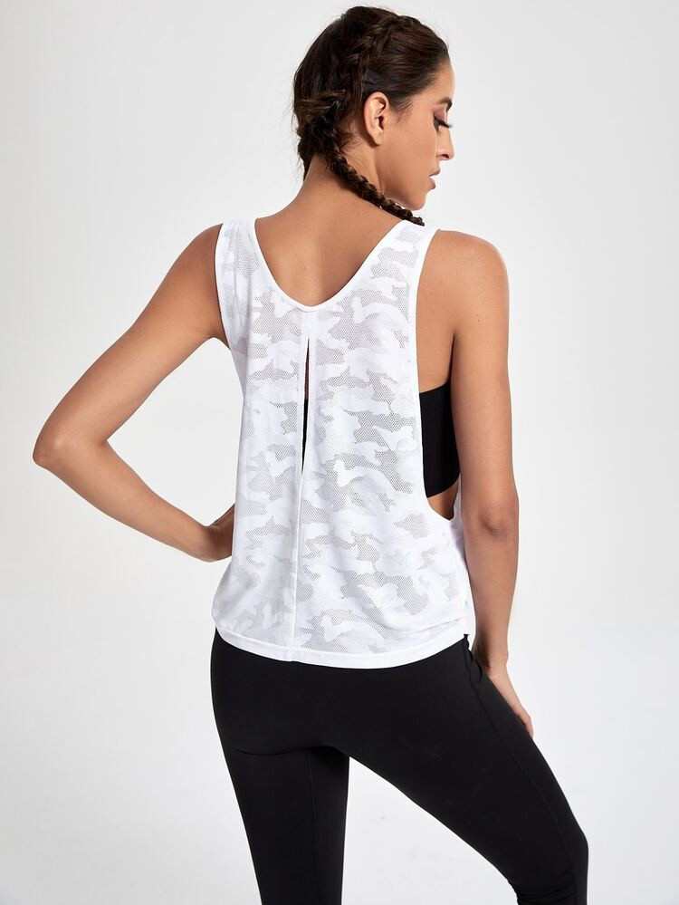 Breathable Softness Cutout Sports Tank | SHEIN