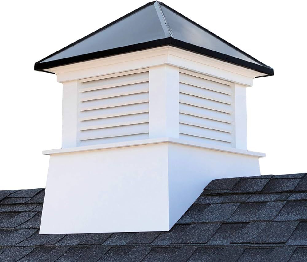 Good Directions 2118MVBLK Manchester Vinyl Black Aluminum Roof 18" x 22" Cupola, 18" Square x 22"... | Amazon (US)