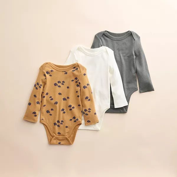 Baby Little Co. by Lauren Conrad 3-Pack Long-Sleeve Organic Cotton Bodysuits | Kohl's