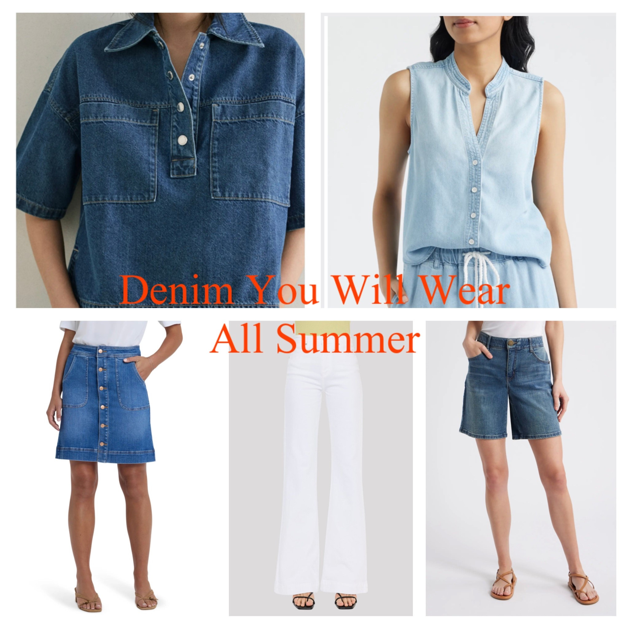 Happy 1st day of Summer 🌞🌞.
Can you wear denim in summer… absolutely!  These finds are made for summer! Summer Outfit, Vacation Outfit, Causal Work Outfit.

#LTKOver40 #LTKTravel #LTKWorkwear