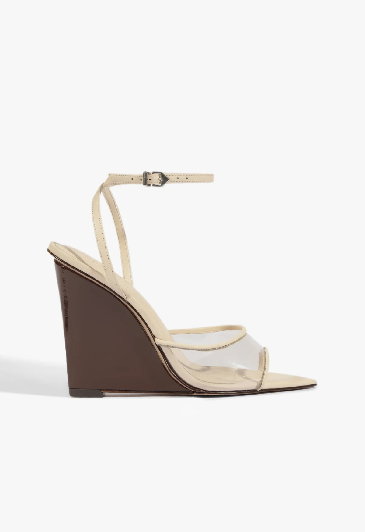 Elodie Wedge Sandal | White | Vinyl | Schutz (US)