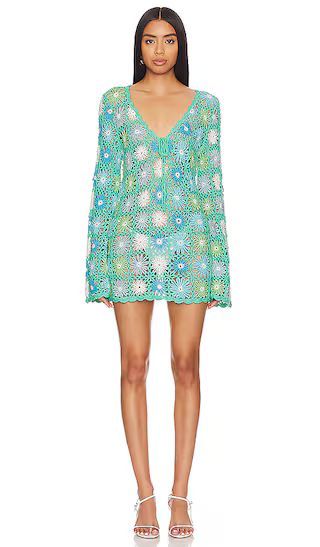Vacay Mini Coverup in Blue Multi Floral | Revolve Clothing (Global)