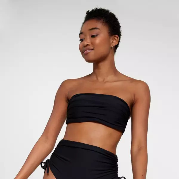 CALIA Women's Shirred Strapless Bandeau Swim Top | Dick's Sporting Goods | Dick's Sporting Goods