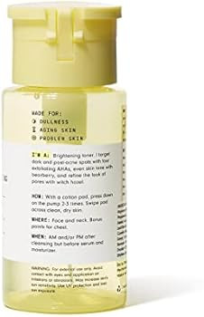 Versed Weekend Glow Daily Brightening Facial Toner - Exfoliating Treatment with Azelaic Acid and ... | Amazon (US)