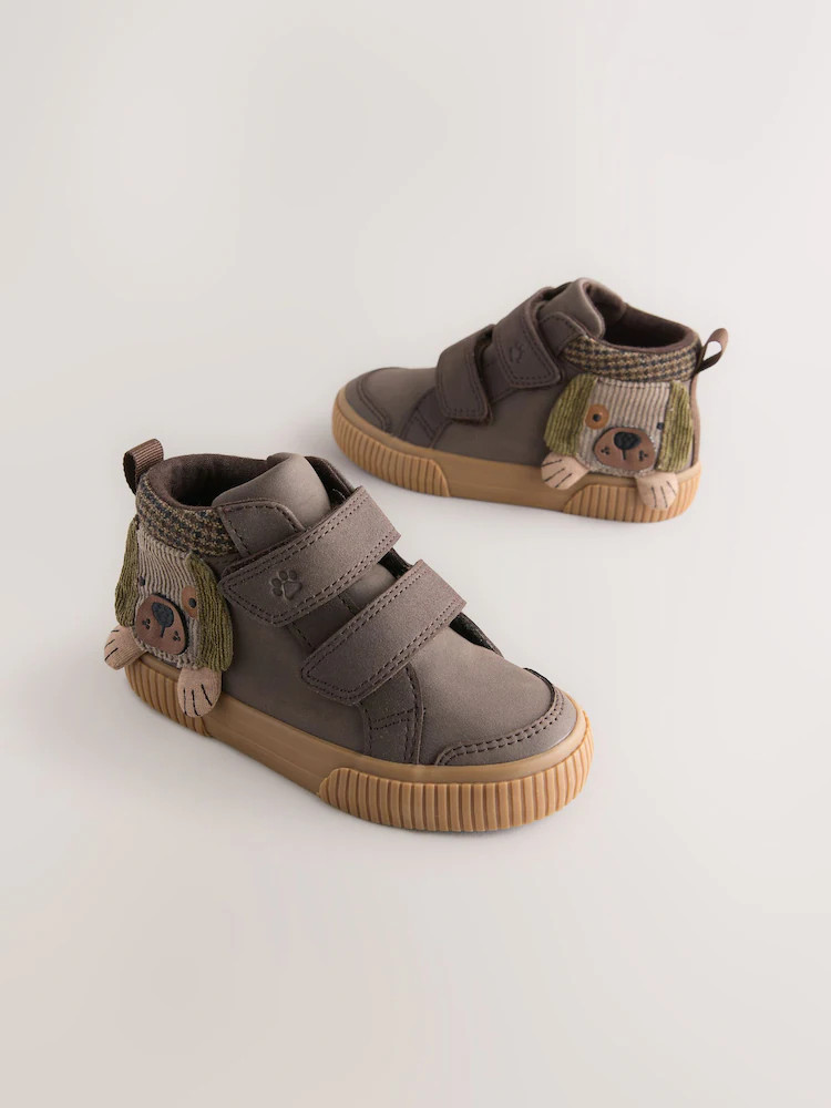 Buy Chocolate Brown Dog Standard Fit (F) Touch Fastening Boots from Next USA | Next US