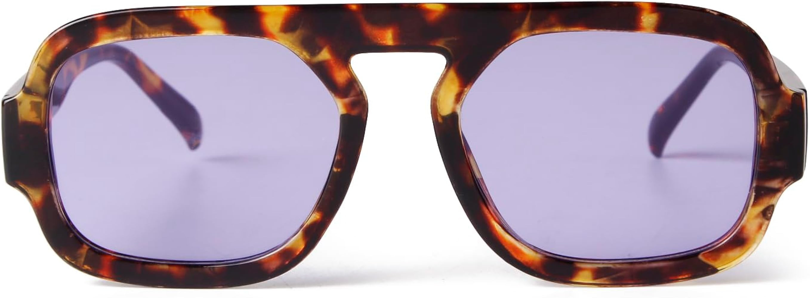 ADE WU Trendy Square Sunglasses for Women Men,Vintage Square Aviator Sunglasses Fashion 70s Inspi... | Amazon (US)