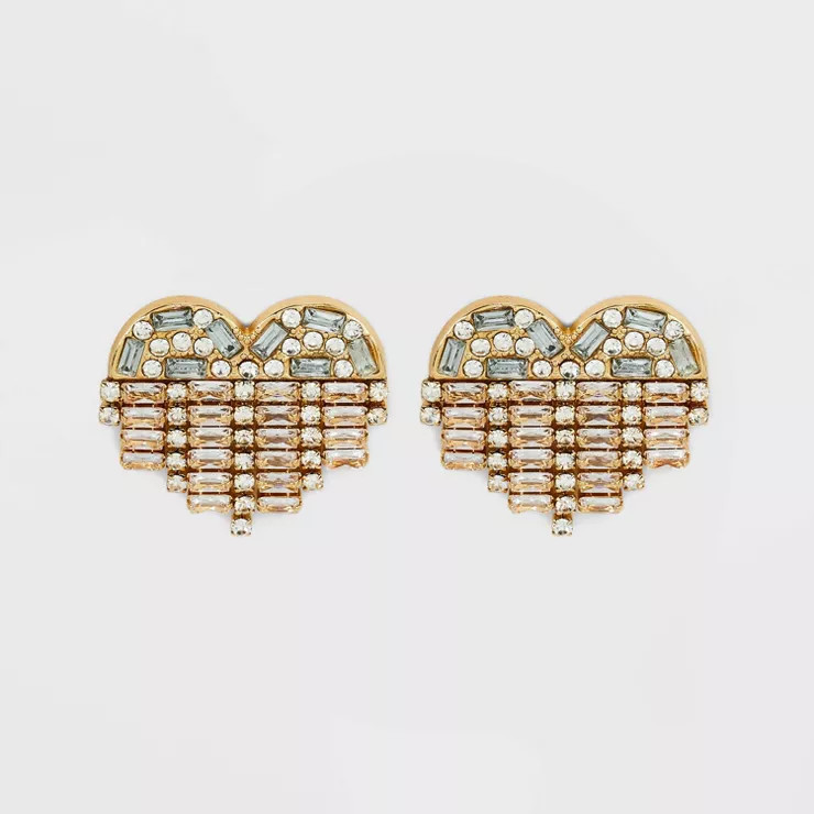 SUGARFIX by BaubleBar Rhinestone Fringe Statement Earrings | Target