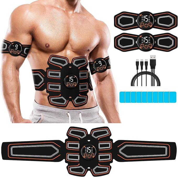 ABS Stimulator, Abdominal Toning Belt Trainer, Abs Workout Equipment, Ab Sport Exercise Belt for ... | Amazon (US)