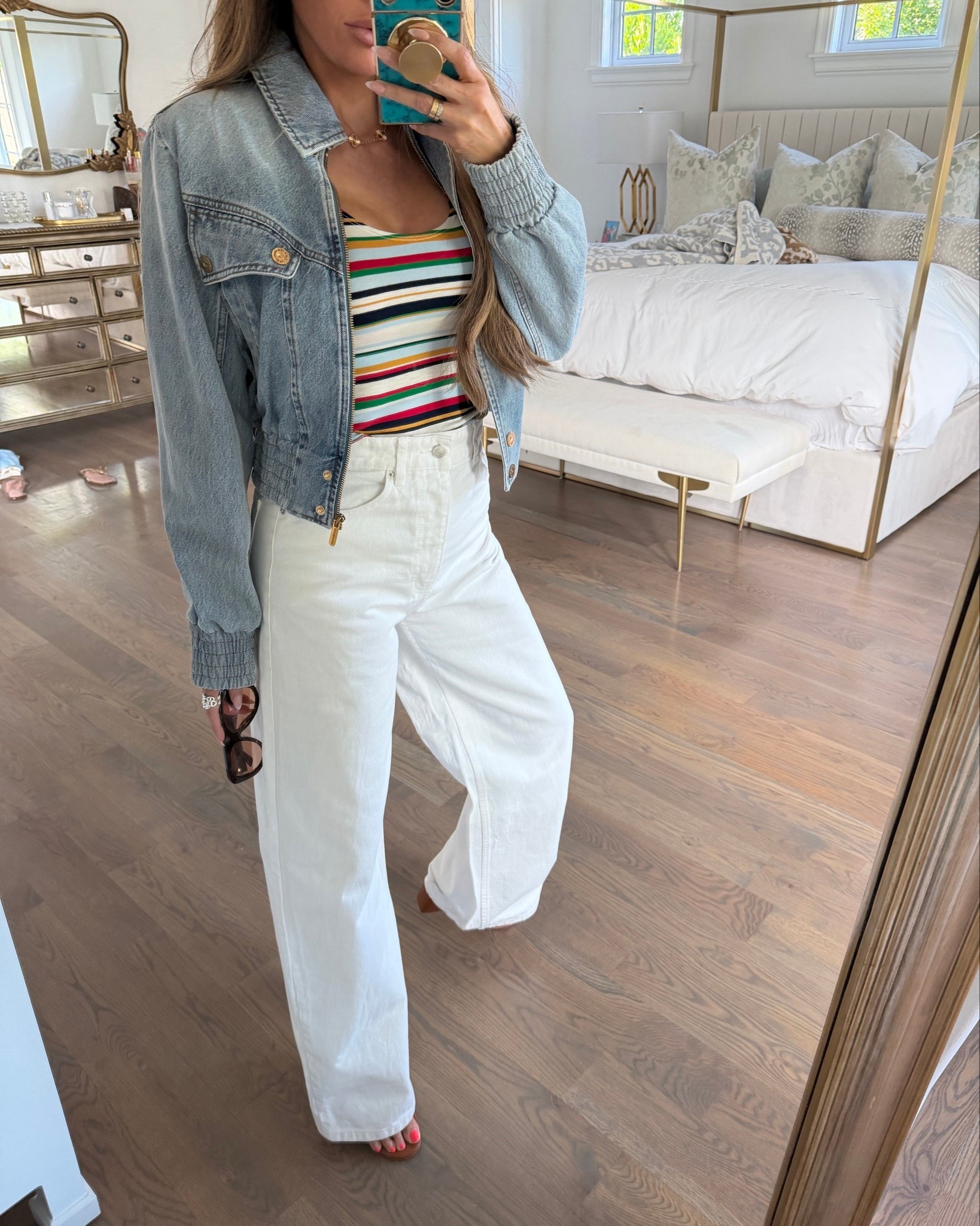 Wearing a small in the tank and jacket! US 4 in jeans!

Shopbop fashion, Zara fashion, Zimmermann, Denim jacket, White jeans, Gemma Beauty, Emily Gemma

#LTKSeasonal #LTKgrwm #LTKmomlife