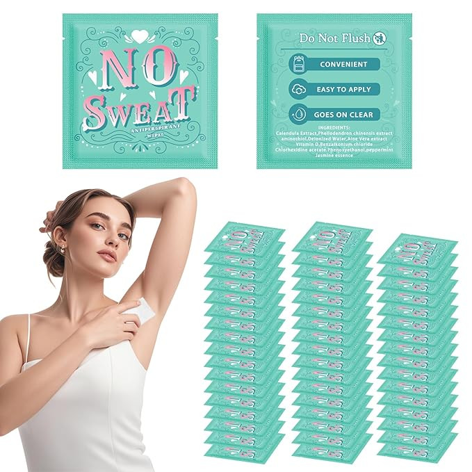 BUAEL Body Wipes 50 pieces of Antiperspirant deodorant Wipes And Travel Deodorant Individually Wr... | Amazon (US)
