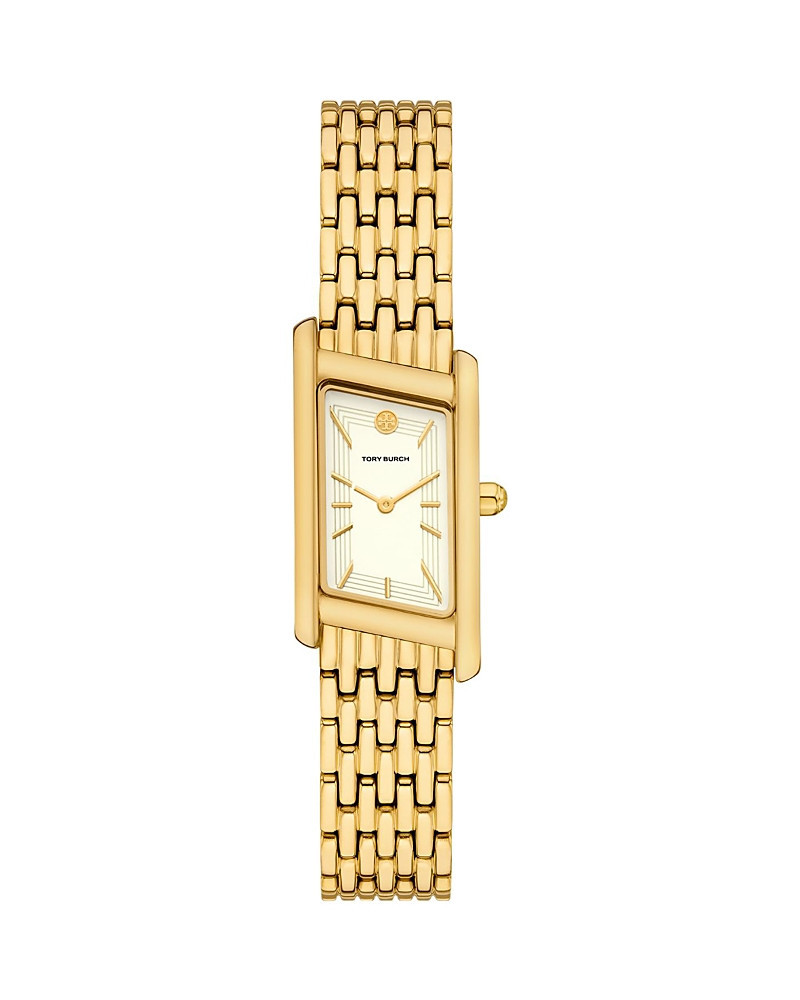 Tory Burch The Eleanor Angled Two-Hand Gold-Tone Stainless Steel Watch, 19mm x 37mm | Bloomingdale's (US)