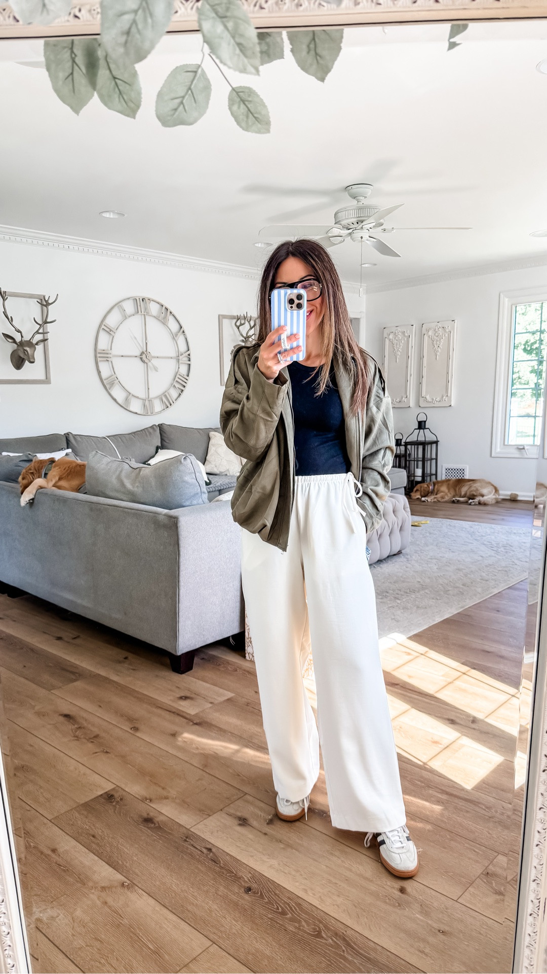Trouser small short. Suede jacket small. Aritzia inspired.

#LTKOver40 #LTKSaleAlert #LTKPetite