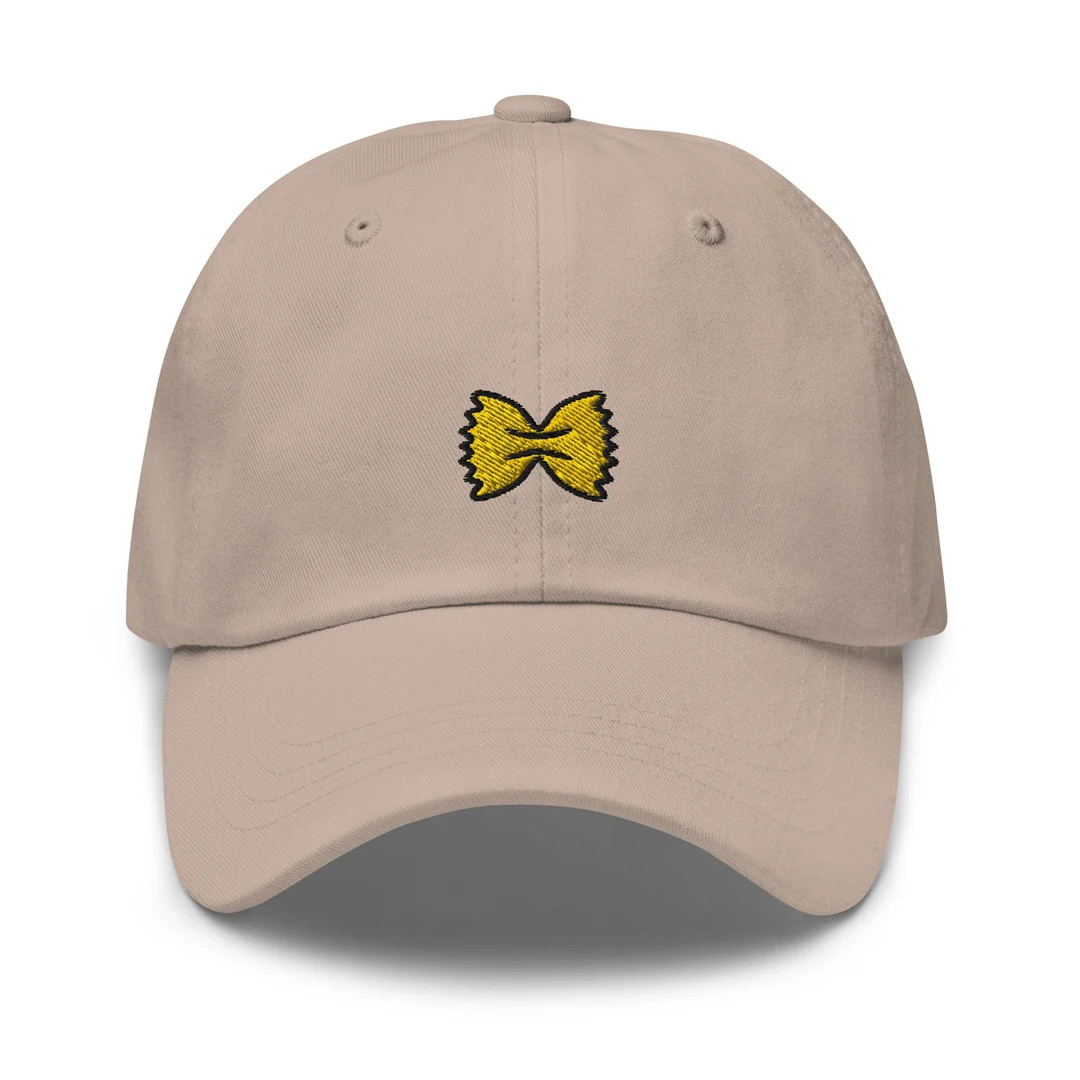Bow Tie Pasta Embroidered Dad Hat Embroidered Unisex Hat Dad - Etsy | Etsy (US)
